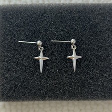 Star Dangle Drop Earrings for Men Women Streetwear Hip Hop Punk Unisex Earrings