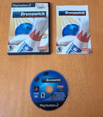 Brunswick Pro Bowling Black Label PS2 PlayStation 2  Complete Manual Tested CIB