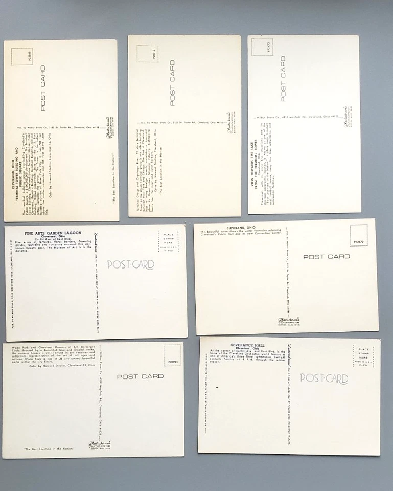 Vintage Postcards-Cleveland, Ohio Historic Buildings and Scenes Lot of 7-Unpost - Image 2 of 2