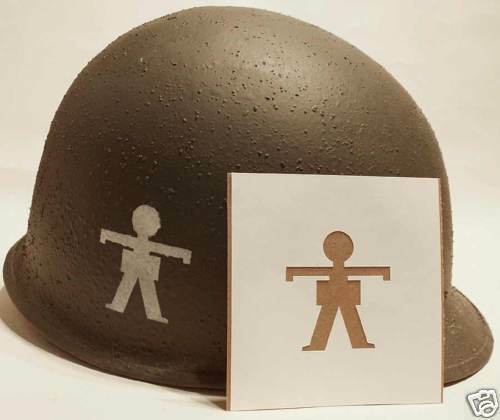 US Helmet Stencil - WWII USA Infantry Airborne Templates Choice of Many WW2 WK.2 - Picture 20 of 47