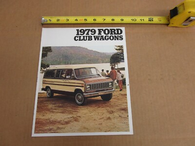 1979 Ford Club Wagon van E150 E250 E350 sales brochure 8pg