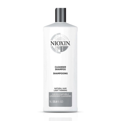Nioxin System 1 Cleanser Shampoo for Natural Hair with Light Thinning - 1000ml