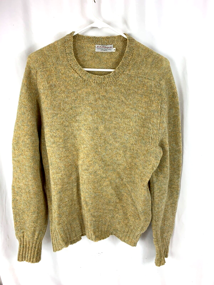 J. & D. M. George Ltd. sweater yellow size 42 like a large %100