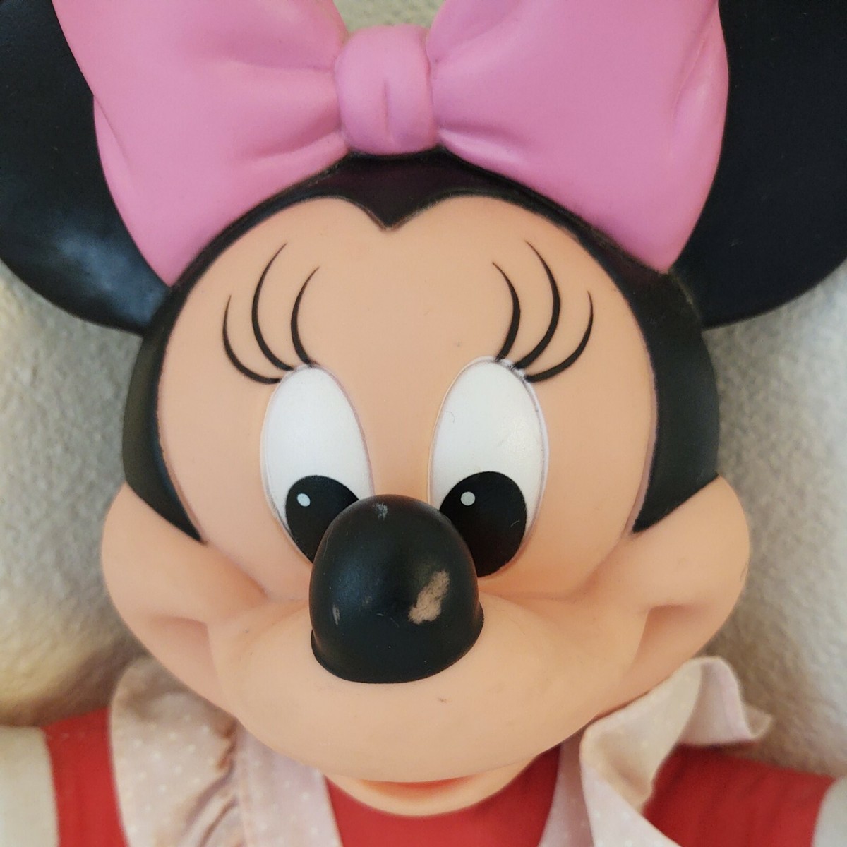Disney Vtg 80s Minnie Mouse Learn to Dress Doll Button Snap