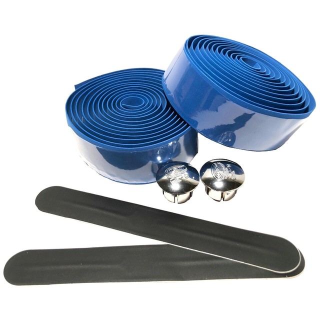 EVA Road Bike Blue Handlebar Tape, Bicycle Handle Bar Cycling Wraps w/ End Caps eBay