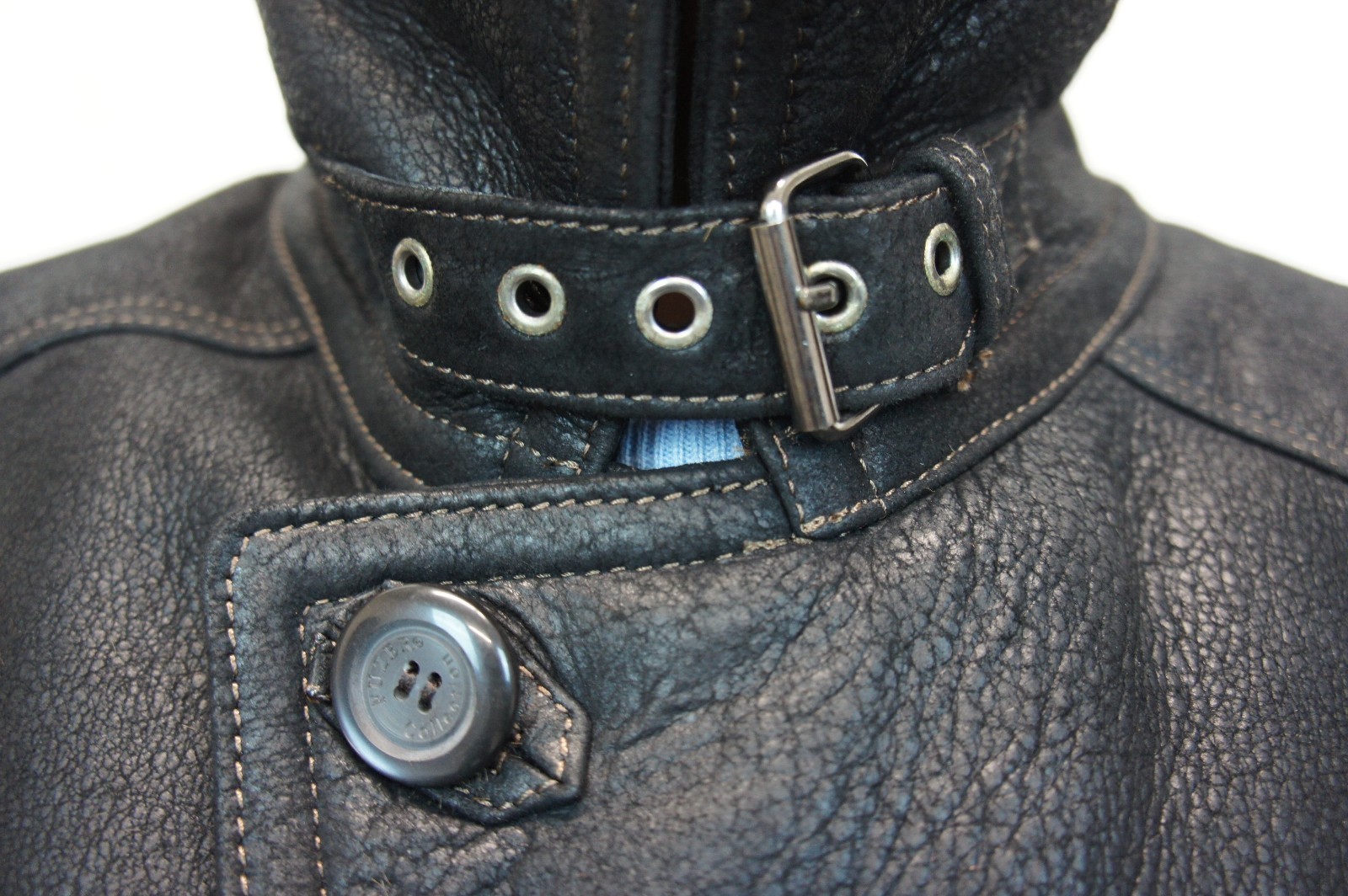 Men 100% REAL SHEEPSKIN SHEARLING LEATHER Car Coat Jacket Bomber S-5XL, BLACK