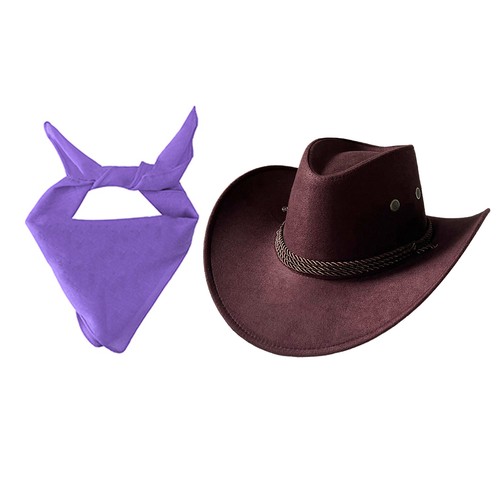 Girls Boys Cowgirl Set Unisex Outfit Accessory Cowboy Costume Children Bandanna - Picture 11 of 16