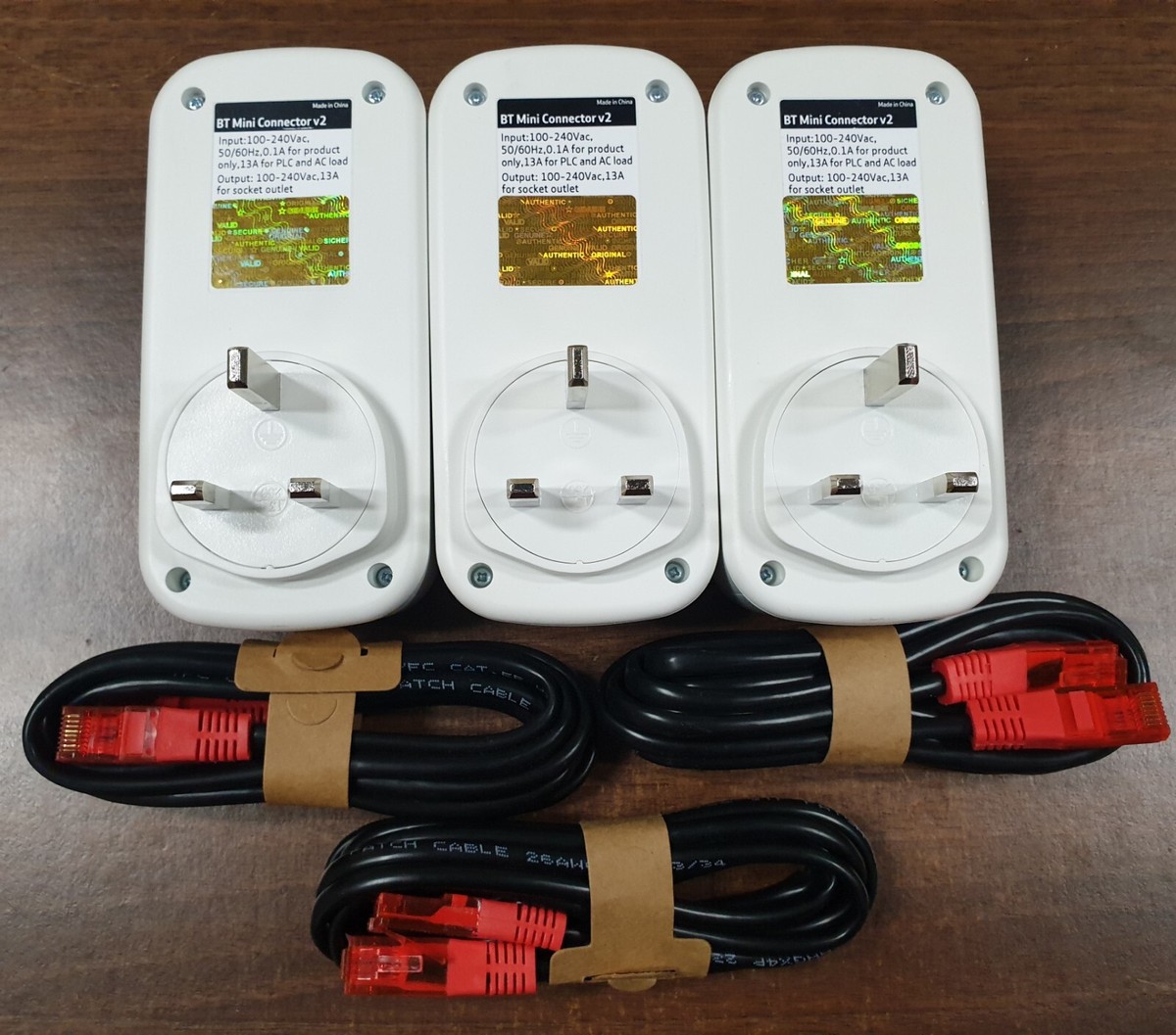 x BT Mini Connectors v2 VERSION 1000Mb GIGABIT Powerline Adapters NEW  MODEL