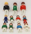 Lot of 11 Vintage Playmobile Geobra Figures 1974 Adults 1981 Children