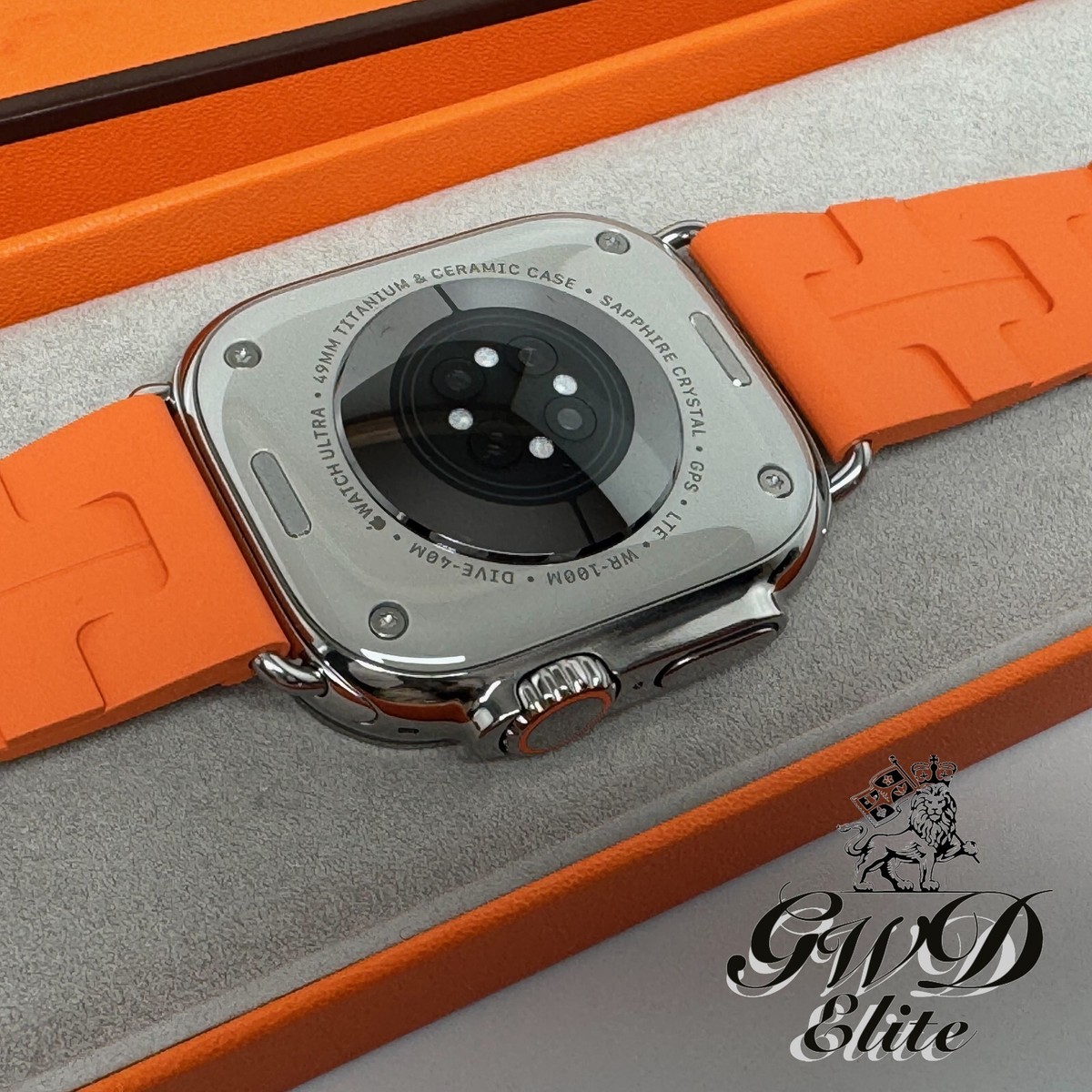 49mm Hermes Apple Watch Ultra 2 Kilim Orange Rubber | eBay 49mm Hermes Apple Watch Ultra 2 Kilim Orange Rubber | eBay