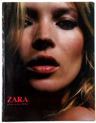 Kate Moss für ZARA Lookbook Modekatalog - HERBST WINTER HERBST 2003 2004 Vintage