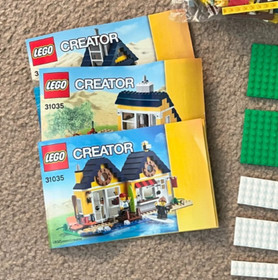LEGO CREATOR Beach Hut 3 In 1 31035 Retired Open Box 100% Complete 2015