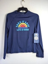 Life is Good Rash Guard Kids Size XL Long Sleeve UPF 50+ Summer Beach Swim NEW