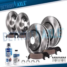 Front and Rear Disc Rotors Brake Pads for 2010 2011 2012 Acura	RDX Honda CR-V