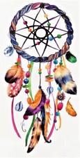 Flash Once Temporary Adhesive Tattoo Dreamcatcher Beach Gift Party Vacation