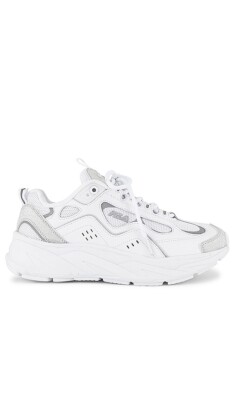 Fila Trigate Glitter Sneakers 5RM01270-102 White Metallic Black Limited 8 NWB