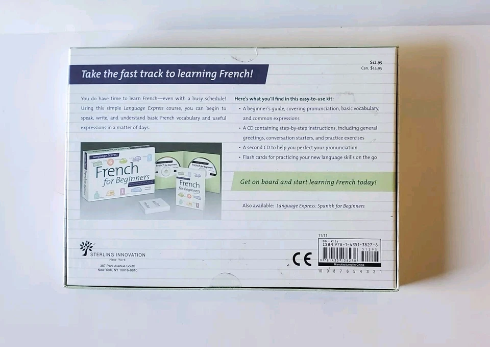Language Express: French for Beginners, Hebert, David, Sallee, Bruce  Very Good - Image 2 of 3