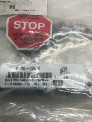 AMAT 0140-02870 HARN ASSY,FINAL VALVES 1 THRU 4 STATUS