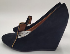 Chocolate Schubar Pumps Damenschuhe Schwarz Gr 37 EU Keilabsatz