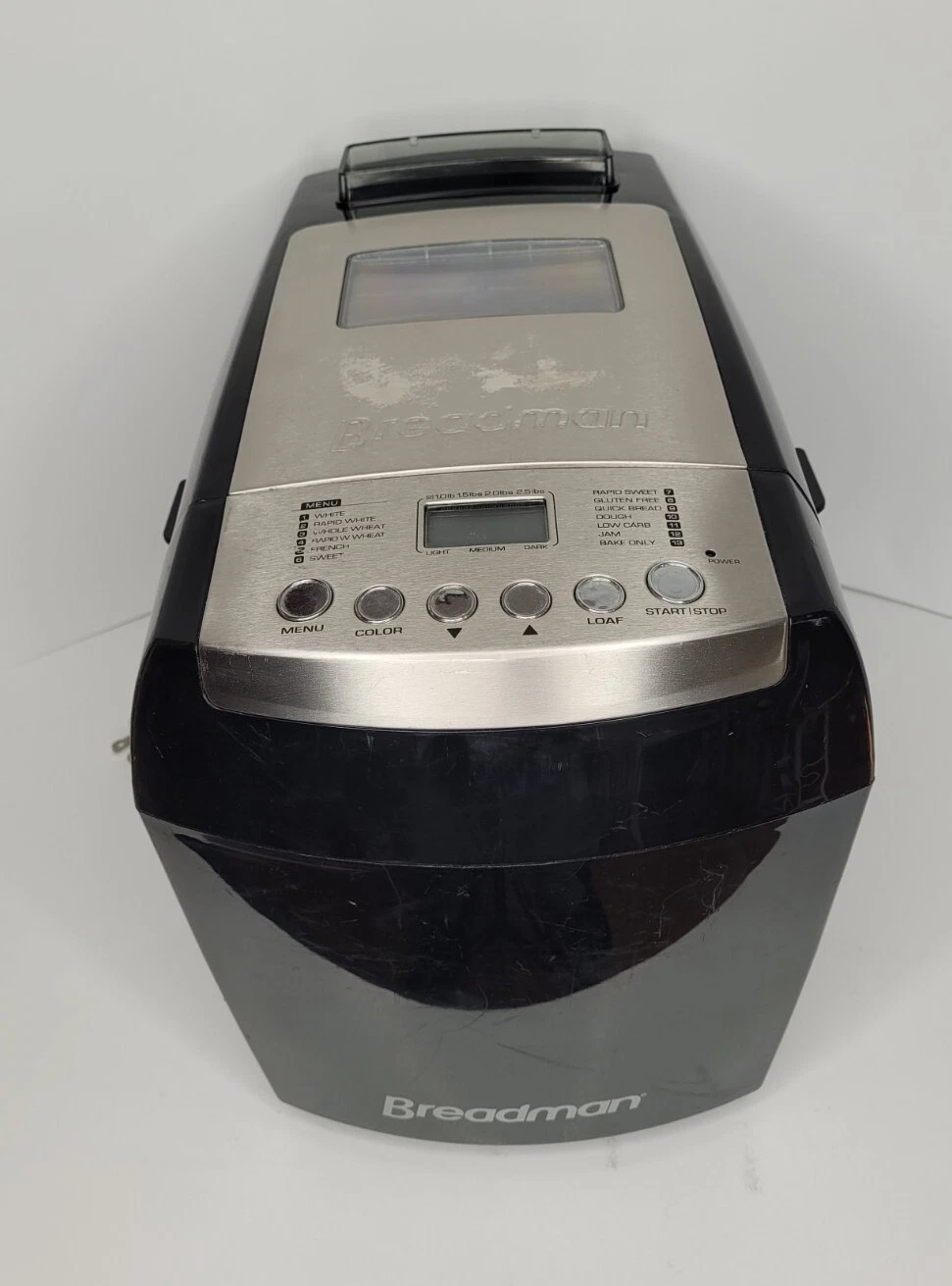 Breadman BK2000B 2.5 Lb Bakery Pro Bread Maker Only. No Paddles Or Pans