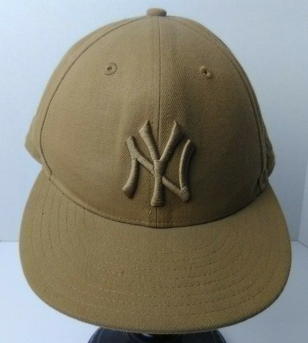 New Era 59fifty New York Yankees Brown Flat Brim 7 1/4 57.7 New Era 59fifty New York Yankees Brown Flat Brim 7 1/4 57.7