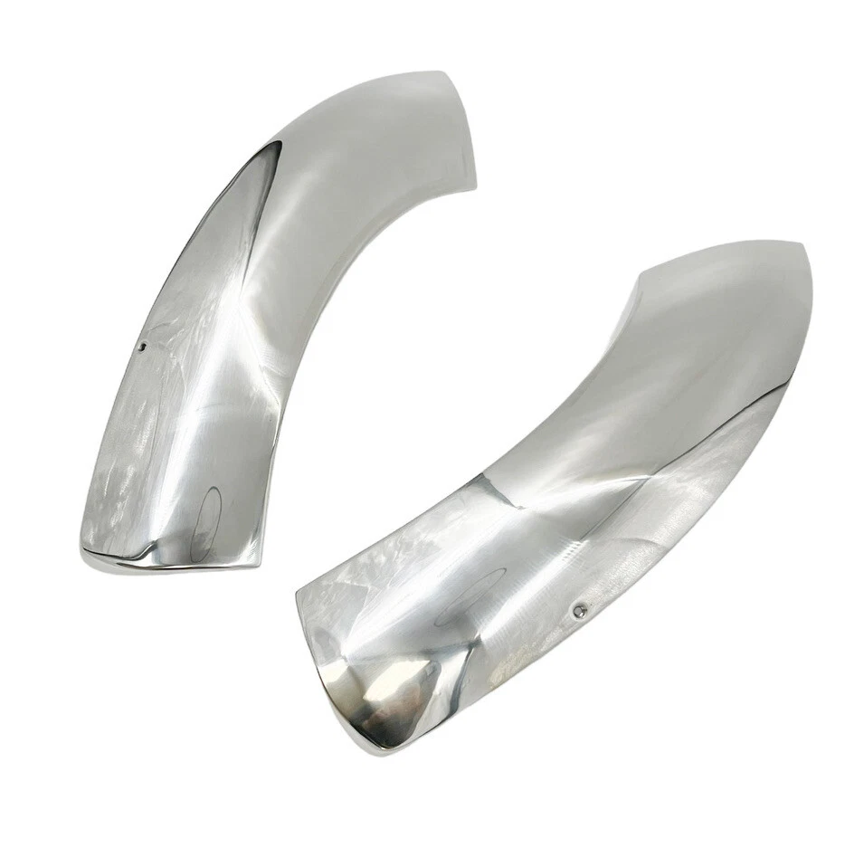 Par de protectores de roca traseros de acero inoxidable para coche Chevy 1953-1954 tamaño completo 2 puertas Foto 3 de 4