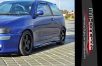 CUP Seitenschweller AnsäTze Schwarz FüR Seat Ibiza Cupra MK2 Skirts Leisten