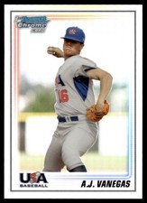 2010 Bowman Chrome 18U USA Baseball Refractors 523/777 A.J. Vanegas 523/777 USA