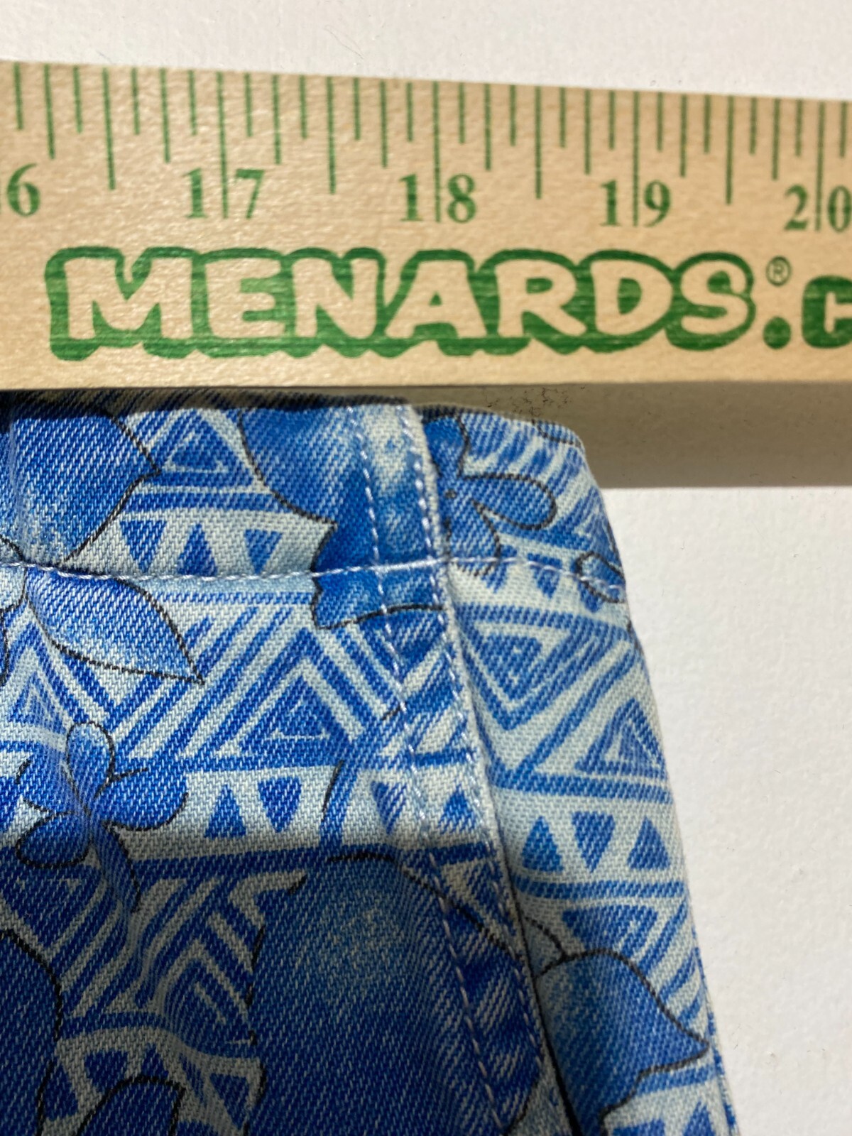 Tommy Hilfiger Cropped Pants Women Size 12 Floral Print Denim Drawstring Waist thumbnail 9