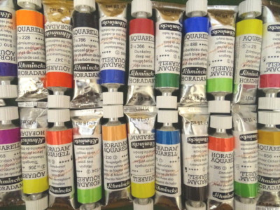 Schmincke Horadam watercolors, 15 ml tubes, flat rate shipping