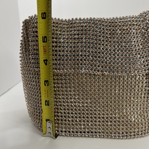 Lulu Townsend Embellished Mesh Bag -Color Rose Gold - Picture 9 of 17