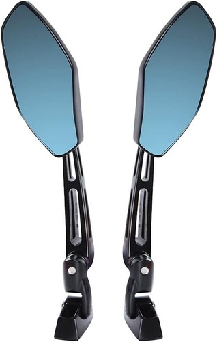 2pcs Black Rearview Mirrors for Suzuki GSXR 600 750 1000 1300 Hayabusa - Picture 4 of 6