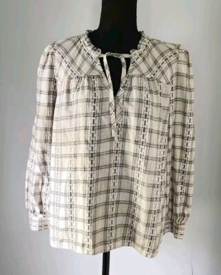 loft tie neck blouse