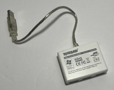 Rock Band USB 2.0 4 Ports USB Hub Model HU2K41N2 Nintendo Wii Xbox 360 PS3