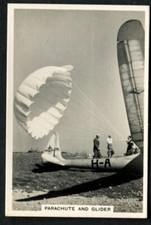 Tobacco Card, Senior Service, FLYING, 1938, Parachute and Glider, #24