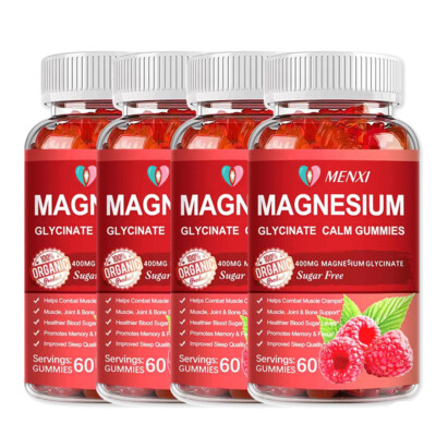 Magnesium Glycinate Gummies For Bone,Heart,Muscle,Nervous System Health 600mg