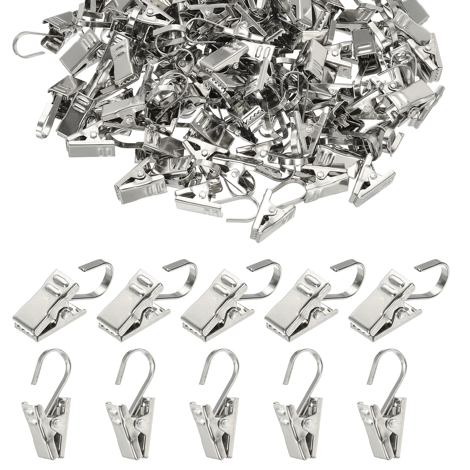 300 Pcs Stainless Steel String Light Hanging Clips Curtain Decoration Hanger