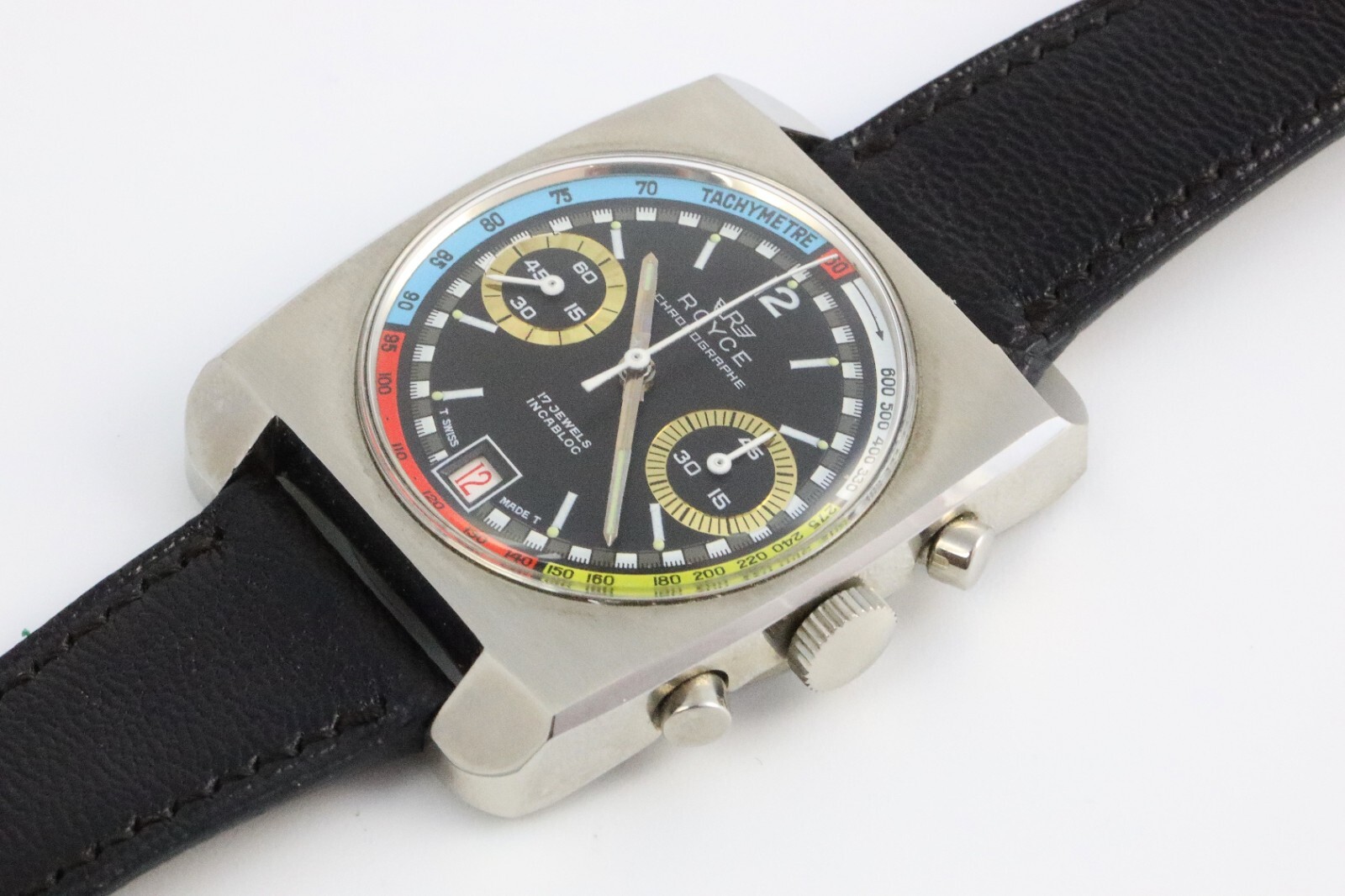 Bild 6 - Vintage Royce Chronograph Rainbow Handaufzug 7734 70er Jahre Dif22564 AVS18061 X