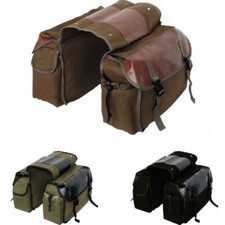 Fahrrad Doppel Gepäcktasche Tasche Leinen Hinten Sitz Aufbewahrung Koffer Reise