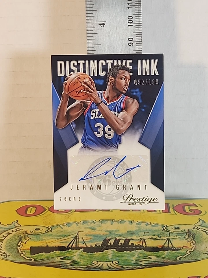 Jerami Grant 2015-16 Prestige Distinctive Ink Signatures #DI-JG Auto #'d 092/199 - Image 3 of 4