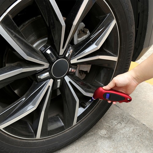 Digital Tire Pressure Guage Car Bike Truck Auto LCD Meter Tester Gauge Red - 第 9/10 張圖片