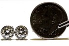 New GIA certified 14k white gold .68ct SI2 H round diamond halo stud earrings  — photo 3