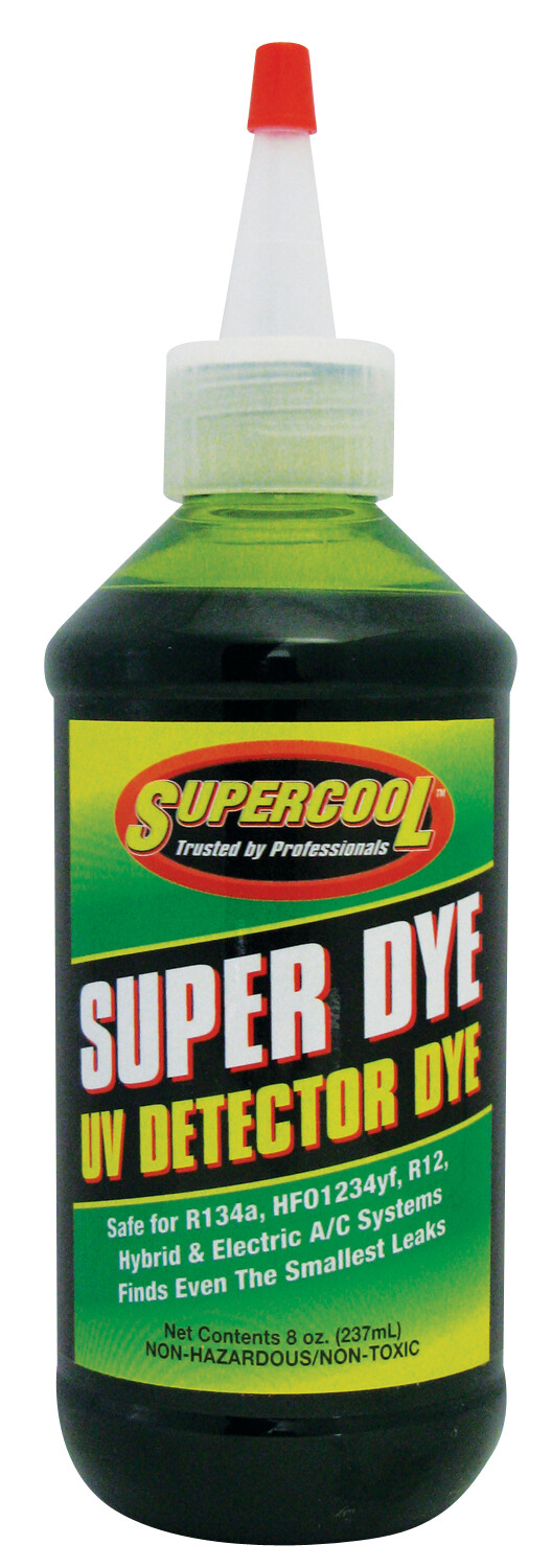 SuperCool 7400 R134A CAR AUTO SUPER UV DYE 8oz 237ml ULTRAVIOLET ...