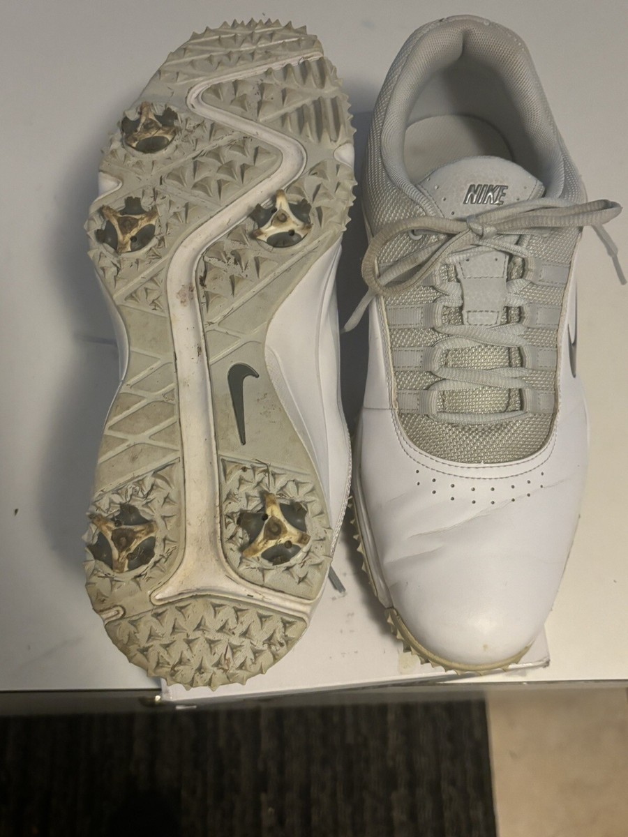Nike Rival 4 Golf Shoes 818729-100 White/Gray/Silver Mens Sz  display picture 2
