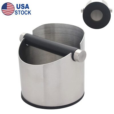 Coffee Grounds Knock Box Detachable Knock Bar Espresso Powder Residue Dump Bin