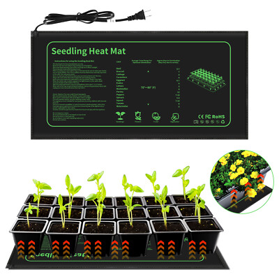 Seedling Heat Mat 10''x20.25'' Warm Hydroponic Seed Starter Pad Germination Clone