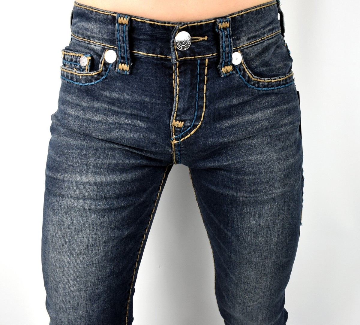 True Religion Men's Rocco Super T Relaxed Skinny Jeans - 107735