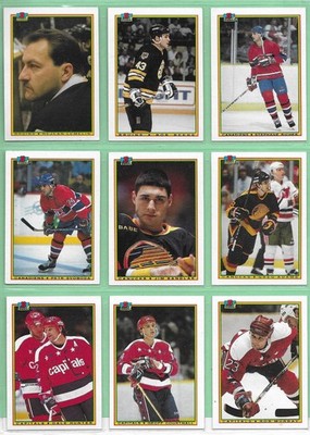 1990-91 Bowman Hockey - Pick Your Cards & Fill Your Sets - Cards (32-264) 