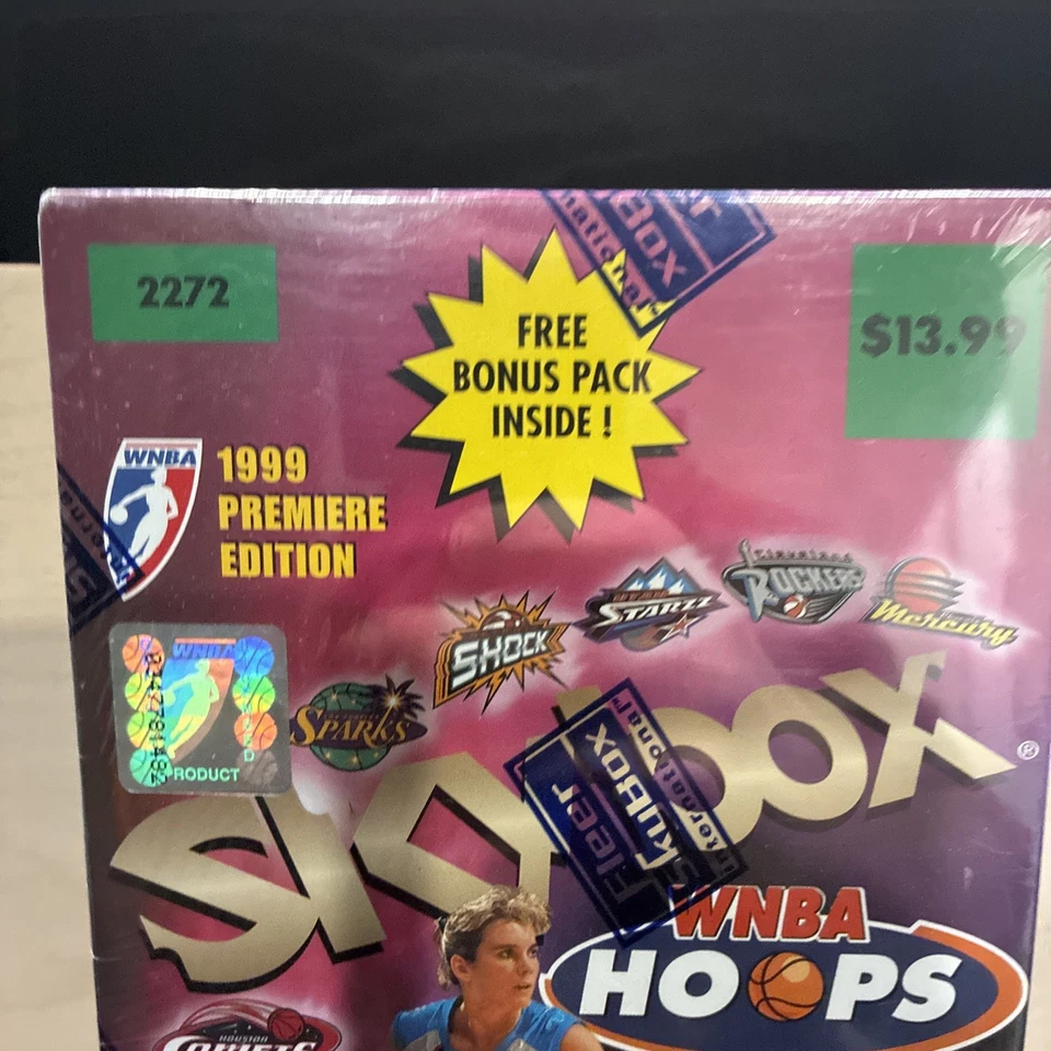 1999 WNBA Premier Edition Skybox Hoops Sealed Box Include Autographs 12 Packs - Image 2 of 4