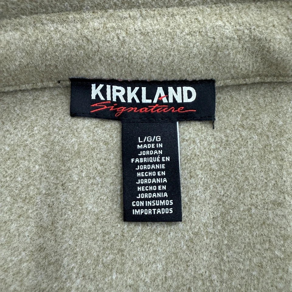 Kirkland Men's Shirt Jacket, Soft Shell Plush Fleece, 2 Pockets Tan, Size L, NEW - Image 4 of 4